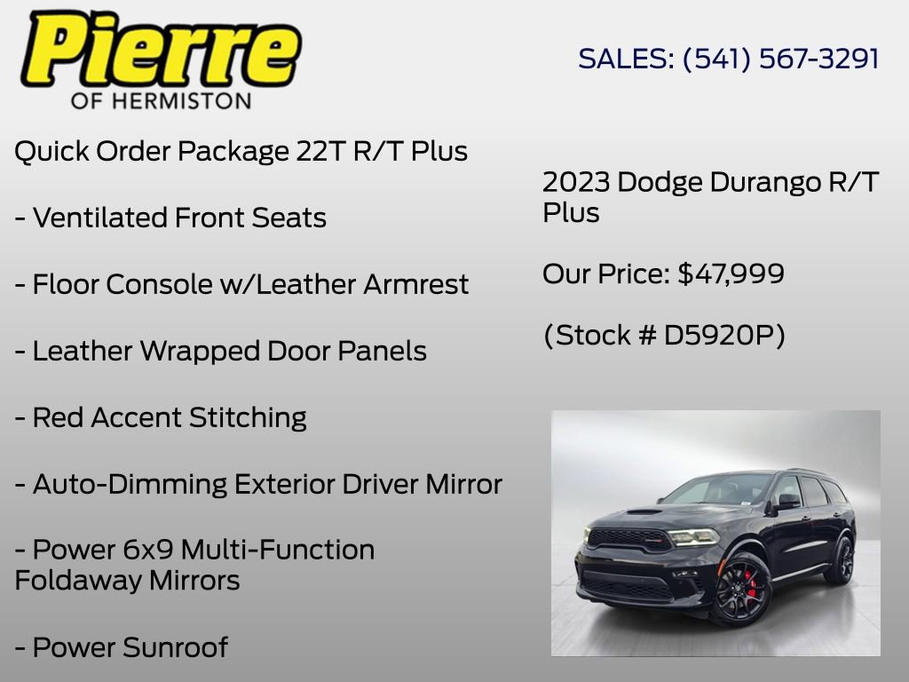 Used 2023 Dodge Durango R/T w/ Tow 'N Go Package AWD/4WD image 6