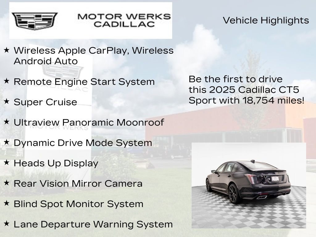 Certified 2025 Cadillac CT5 Sport w/ Technology Package image 15