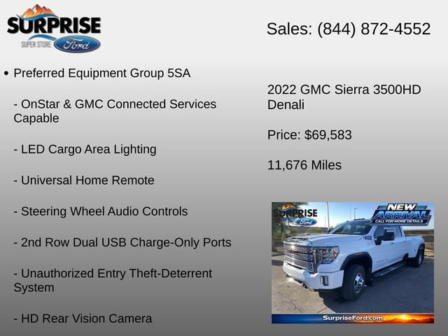 Used 2022 GMC Sierra 3500 Denali w/ Denali Ultimate Package AWD/4WD image 17