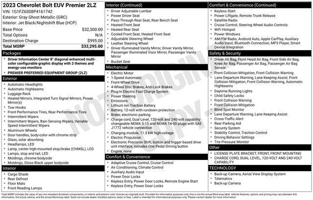 Used 2023 Chevrolet Bolt EUV Premier image 32