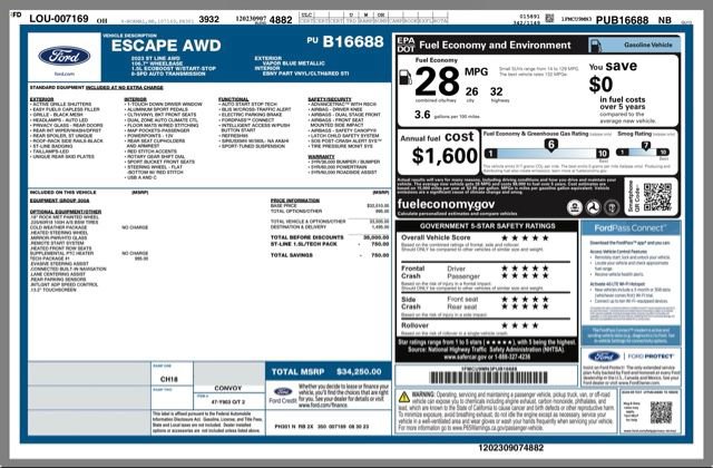 Used 2023 Ford Escape ST-Line w/ Tech Pack #1 image 30