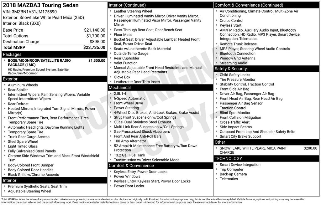 Used 2018 MAZDA MAZDA3 Touring image 2