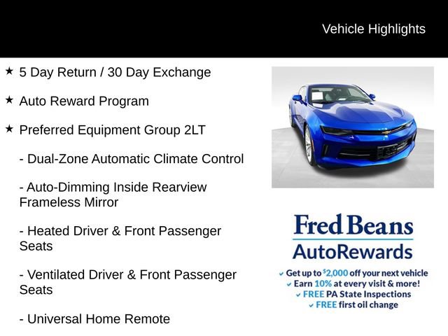 Used 2016 Chevrolet Camaro LT image 4