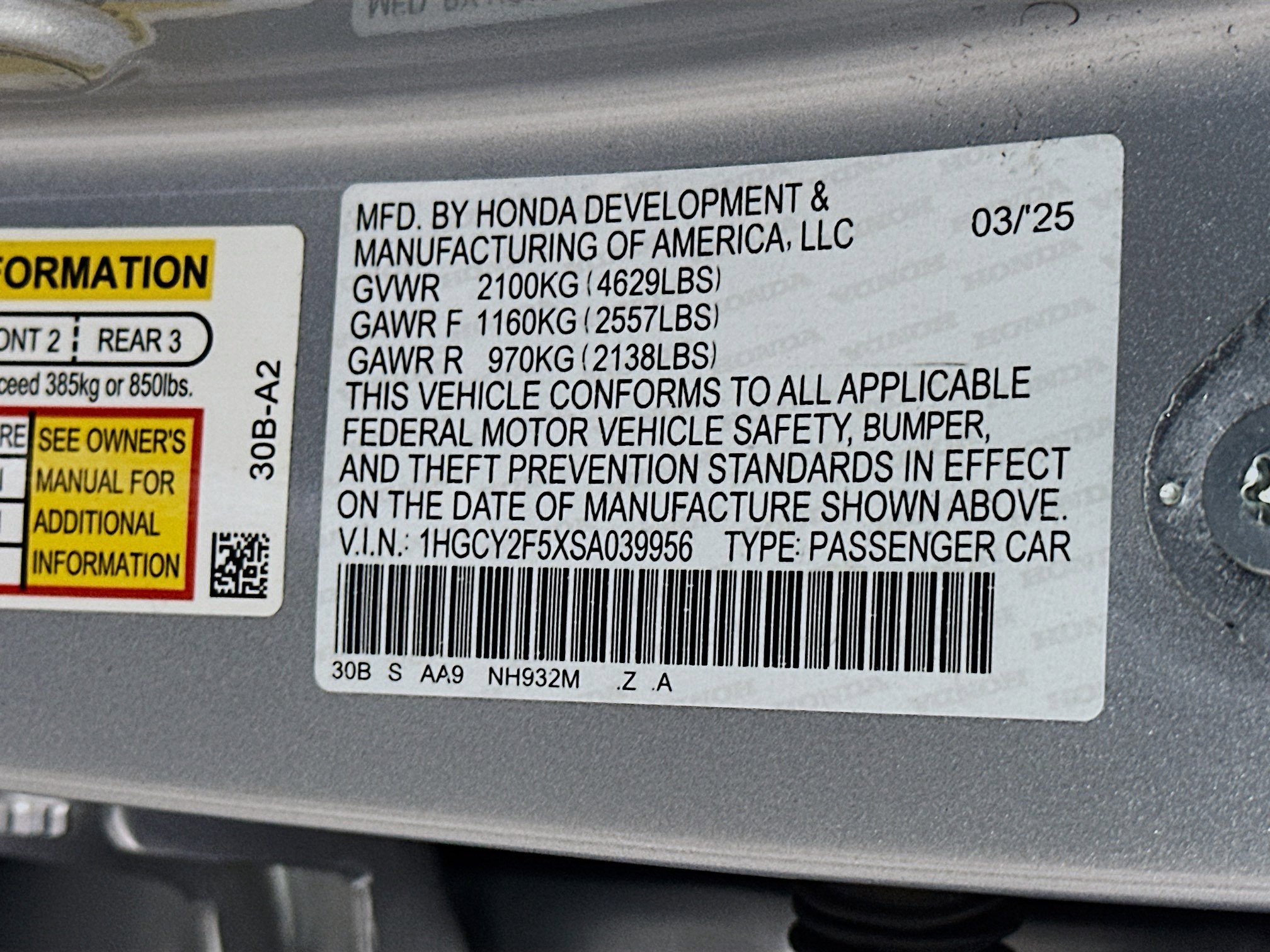 Used 2025 Honda Accord Sport image 12