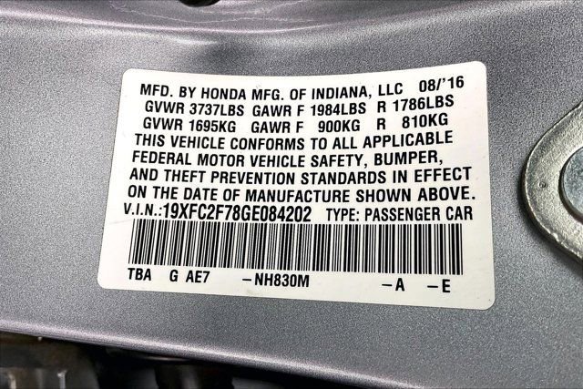 Used 2016 Honda Civic EX image 34