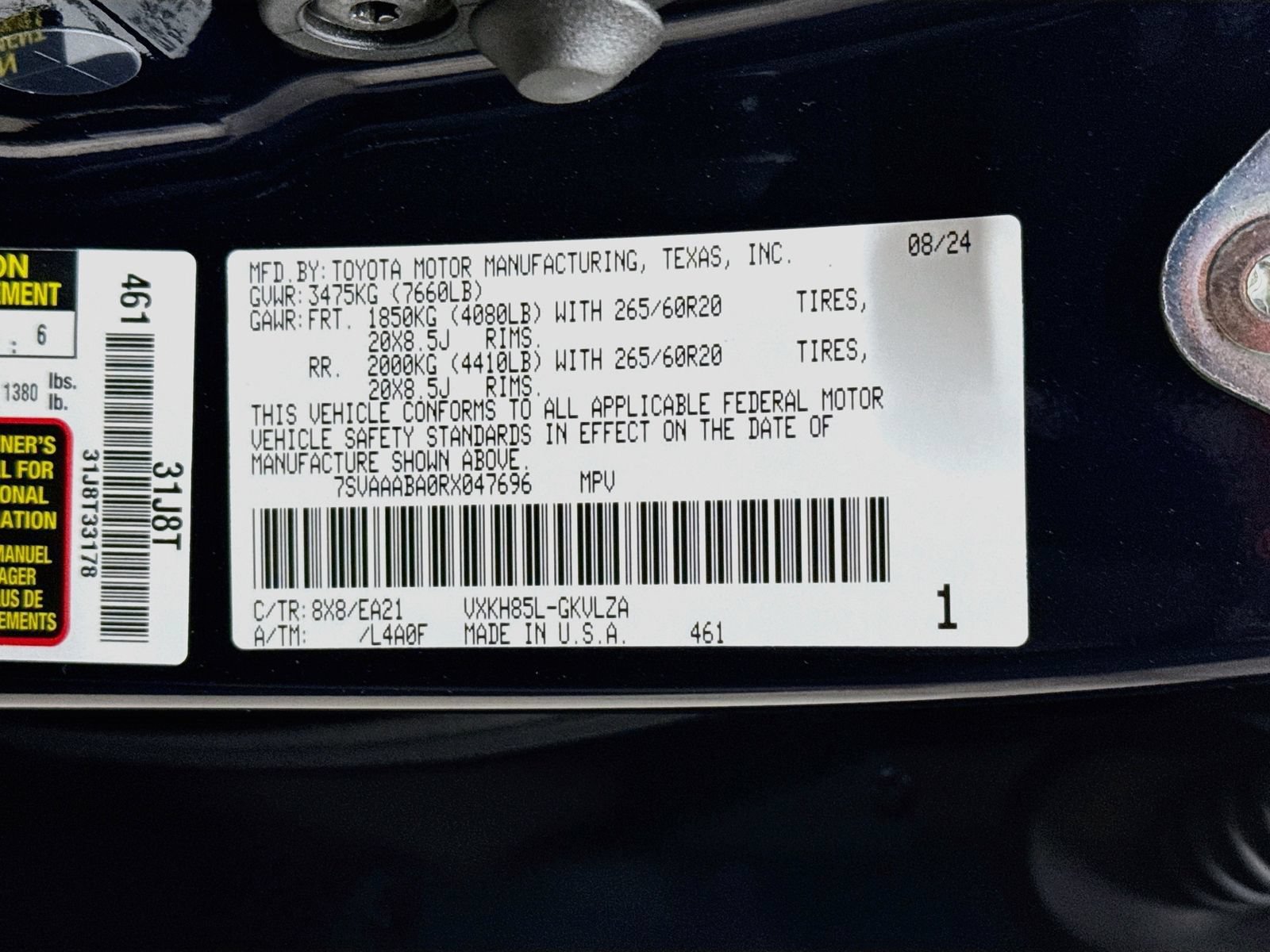 Used 2024 Toyota Sequoia Limited w/ TRD Off-Road Package AWD/4WD image 22