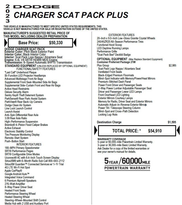 Used 2023 Dodge Charger Scat Pack w/ Plus Group image 7