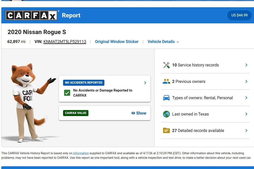 Used 2020 Nissan Rogue S image 13