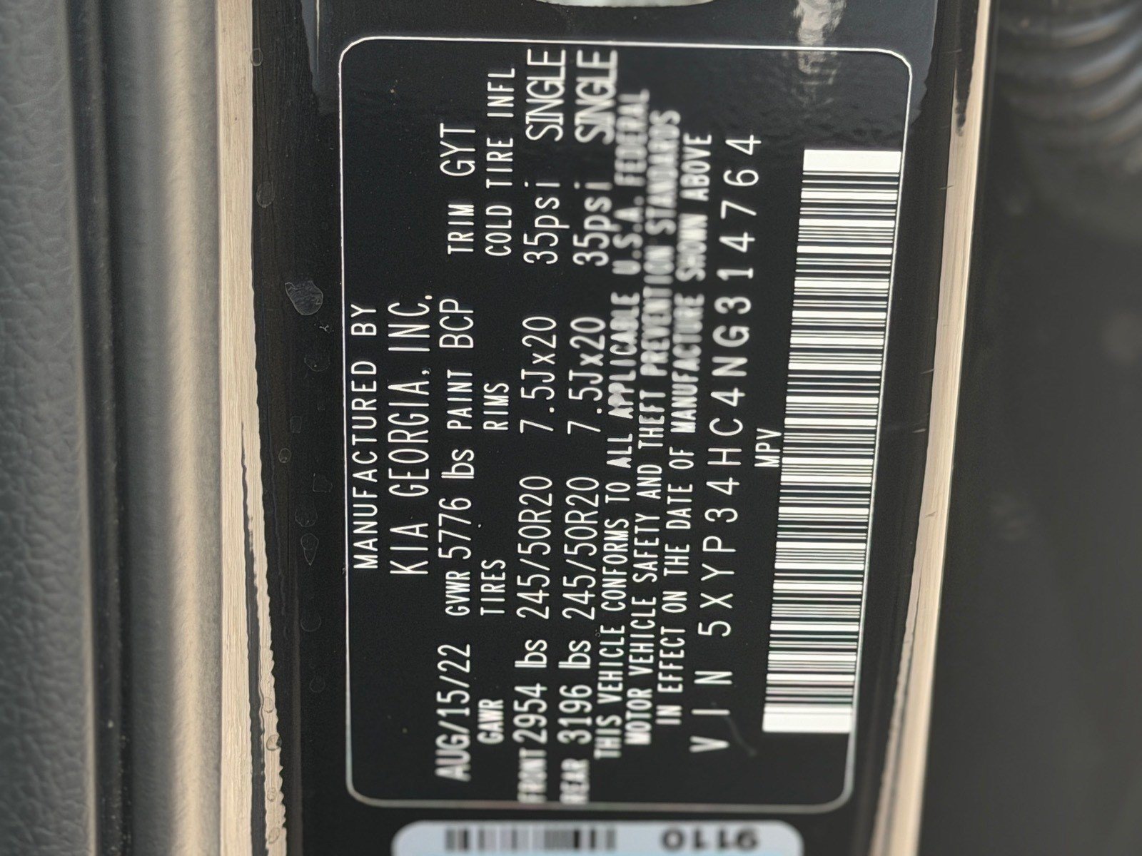 Certified 2022 Kia Telluride EX w/ EX Premium Package FWD image 48