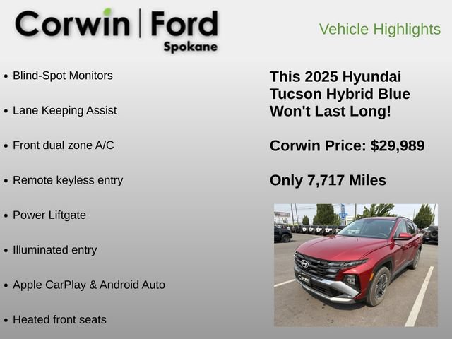 Used 2025 Hyundai Tucson Blue AWD/4WD image 6