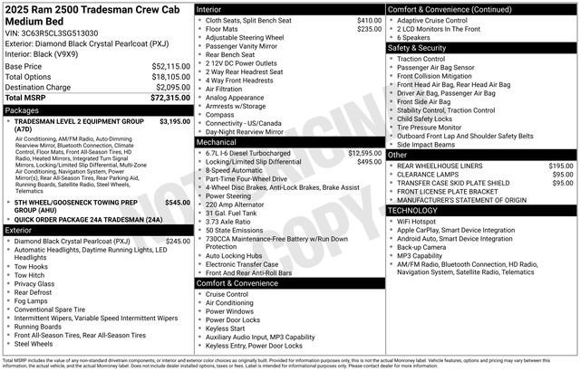 Used 2025 RAM 2500 Tradesman image 25