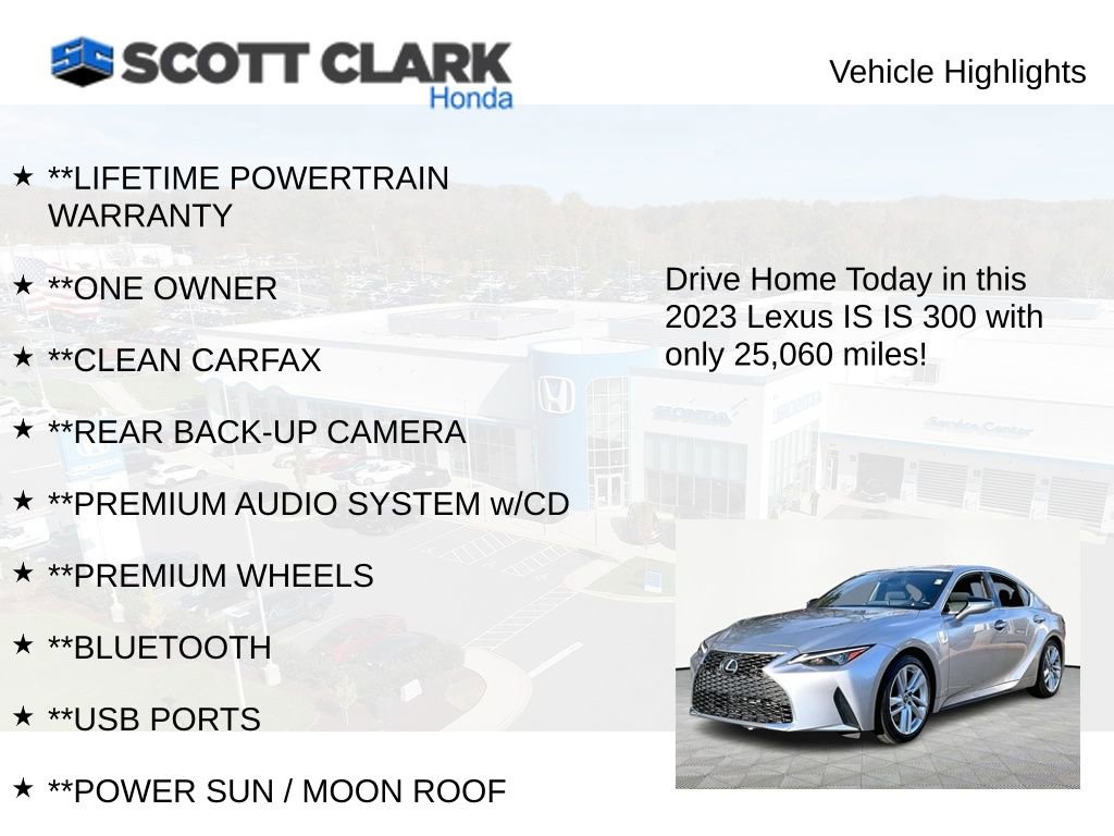 Used 2023 Lexus IS 300 w/ Comfort Package image 11