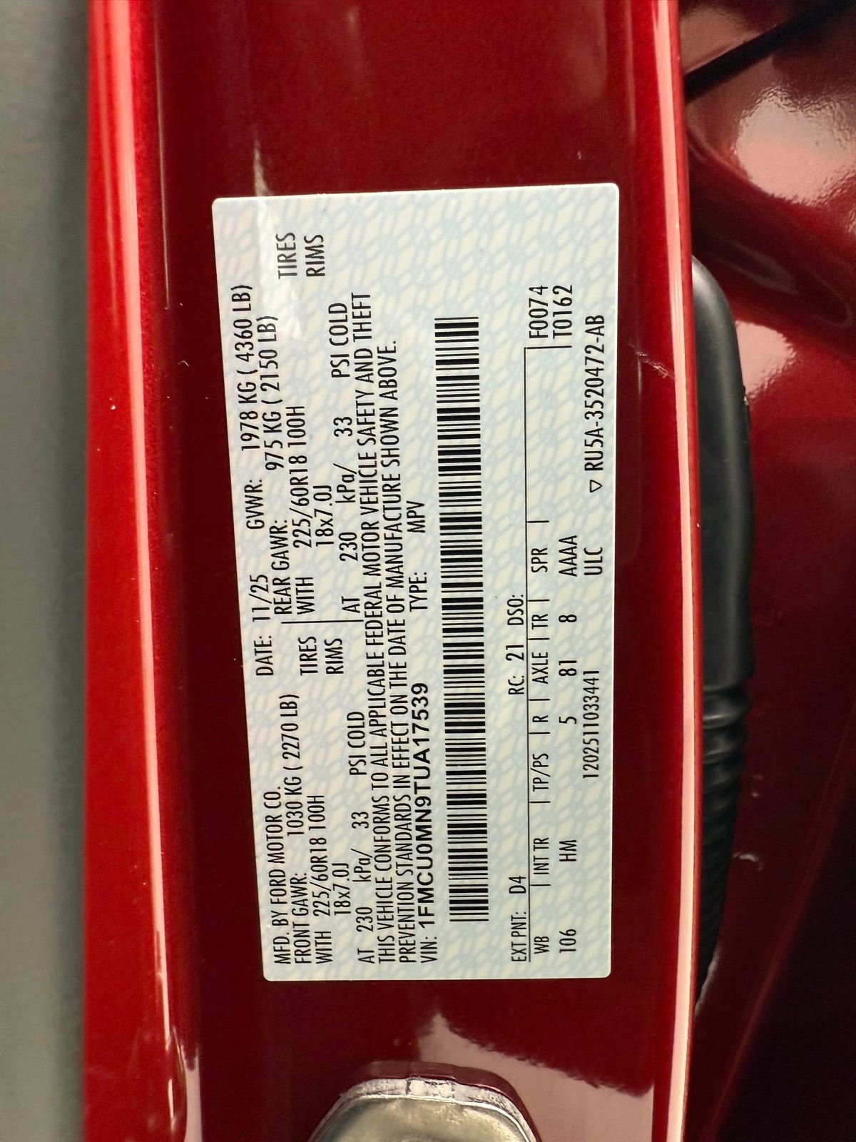 New 2026 Ford Escape ST-Line w/ Tech Pack #1 image 14