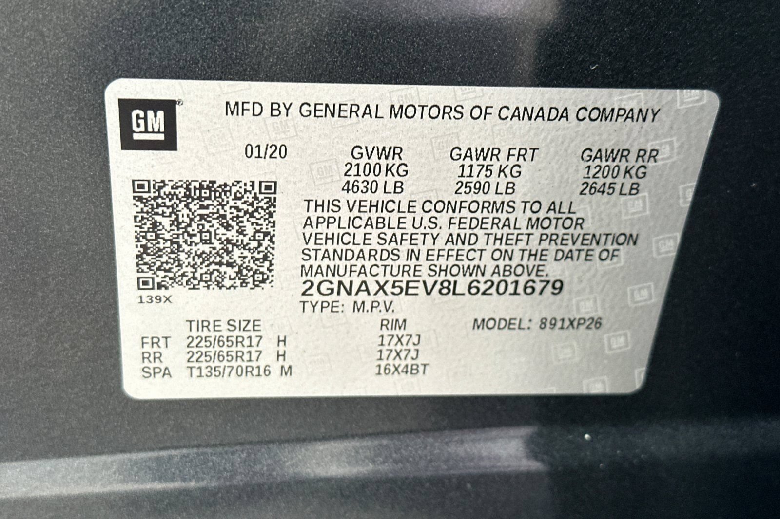 Certified 2020 Chevrolet Equinox LS AWD/4WD image 39