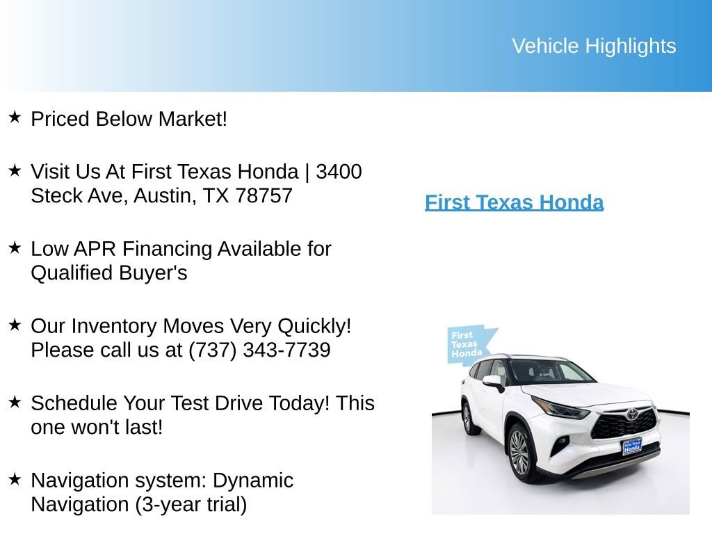 Used 2022 Toyota Highlander Platinum image 9