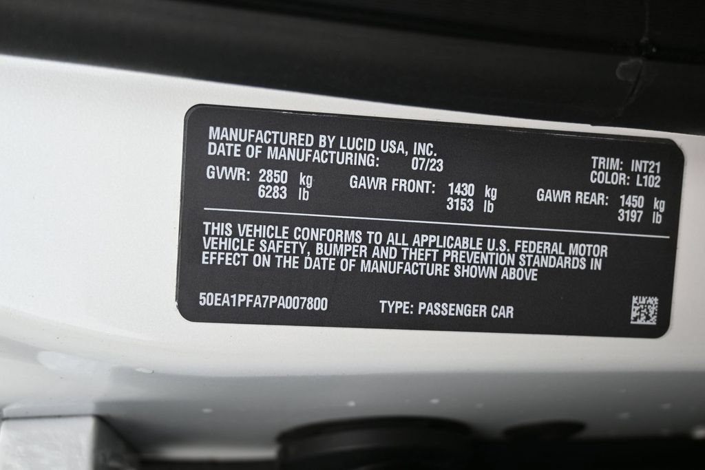 Used 2023 Lucid Air Pure AWD/4WD image 8