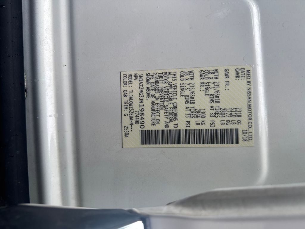 Used 2018 Nissan Murano SV w/ Premium Package image 30