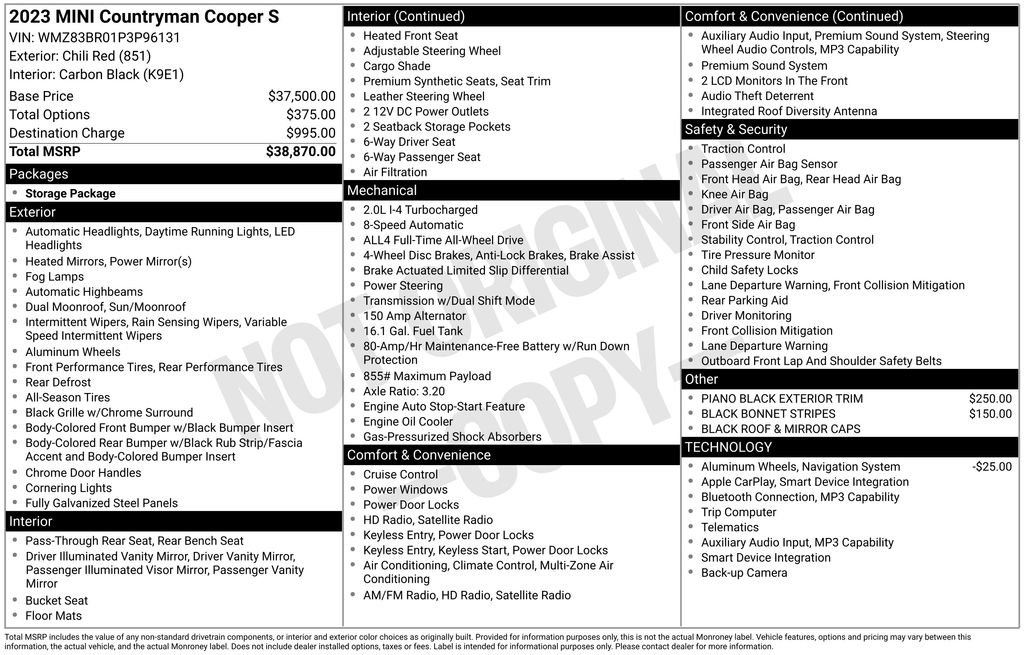 Certified 2023 MINI Cooper Countryman S AWD/4WD image 9