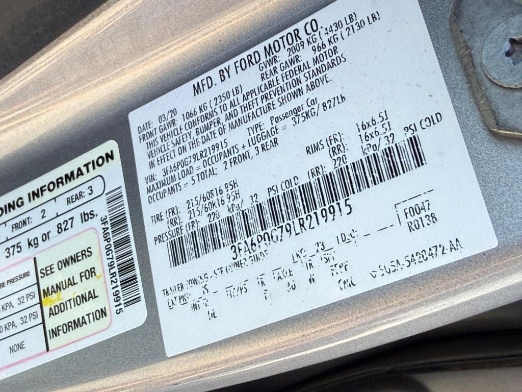 Used 2020 Ford Fusion S FWD image 24