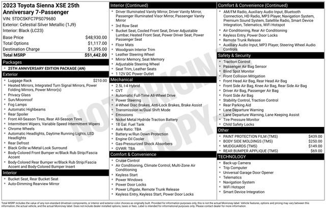 Used 2023 Toyota Sienna XSE image 7