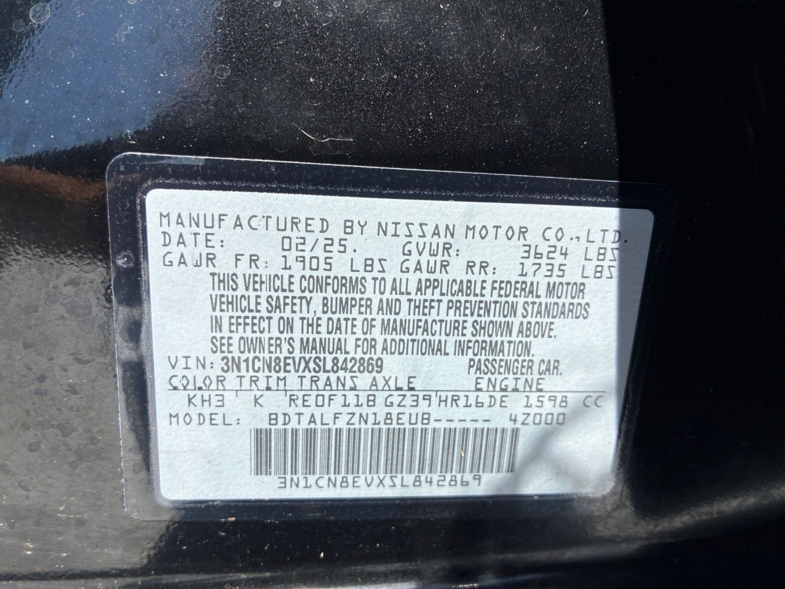 Used 2025 Nissan Versa SV FWD image 27