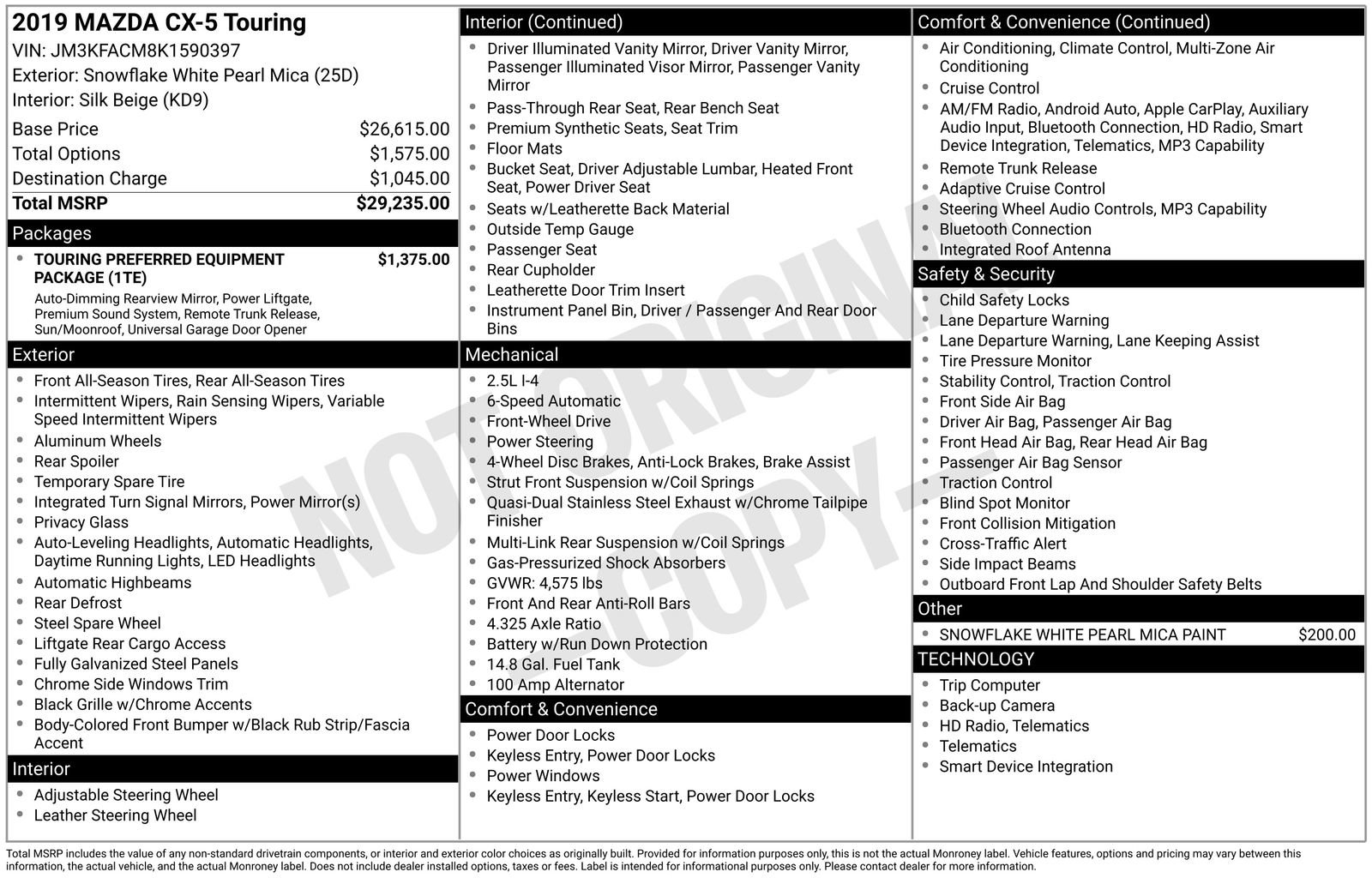 Used 2019 MAZDA CX-5 Touring image 27