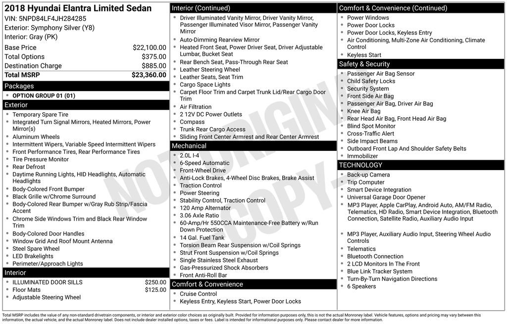 Used 2018 Hyundai Elantra Limited FWD image 29