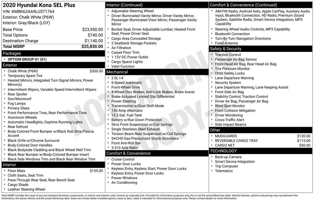 Used 2020 Hyundai Kona SEL Plus image 36