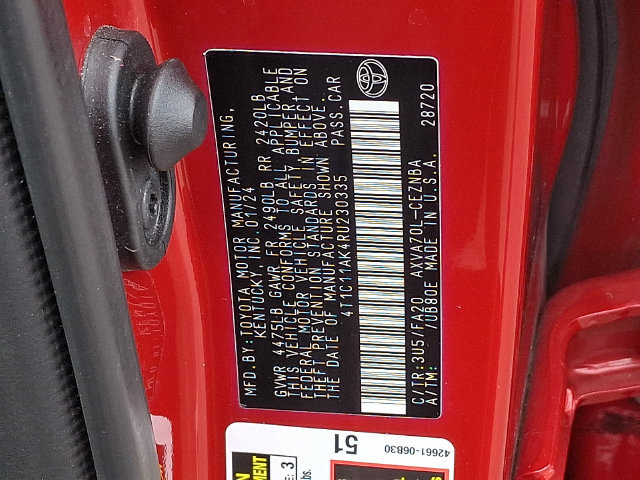 Certified 2024 Toyota Camry LE FWD image 17