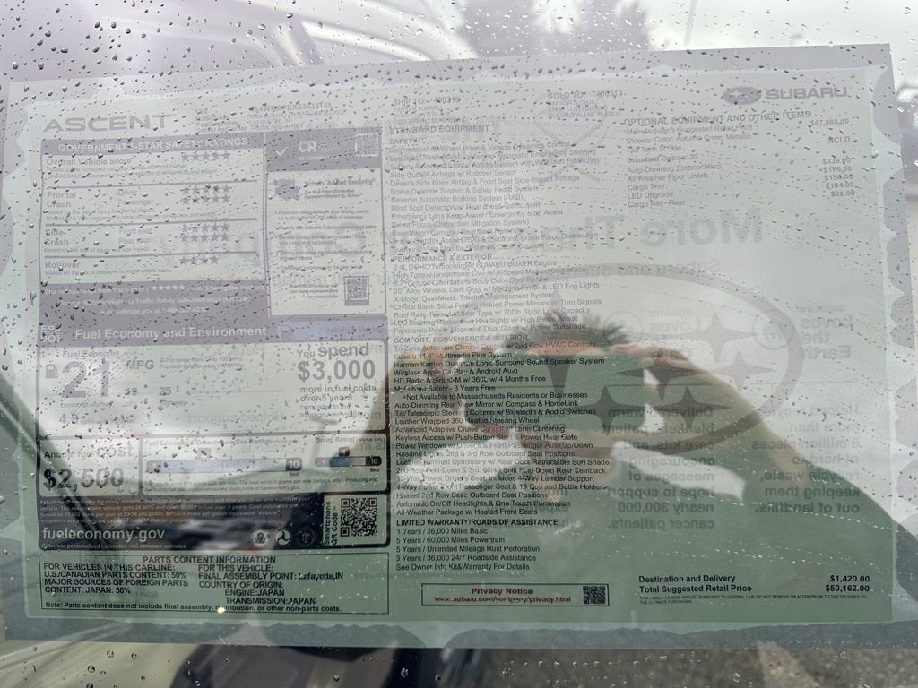 New 2025 Subaru Ascent Limited image 18