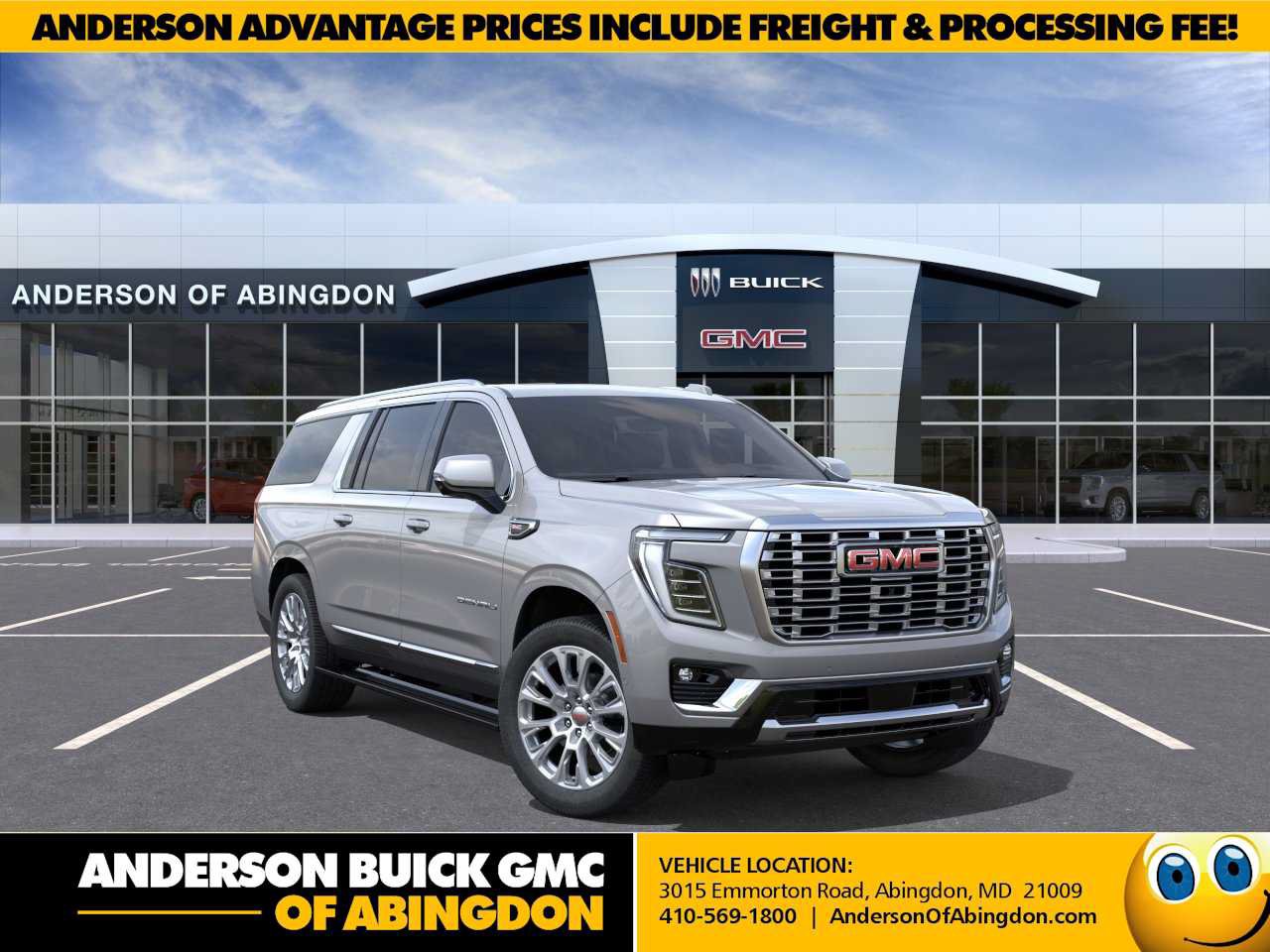 New 2026 GMC Yukon XL Denali w/ Sun & Power Step Package