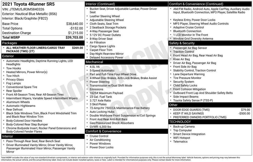 Certified 2021 Toyota 4Runner SR5 image 25