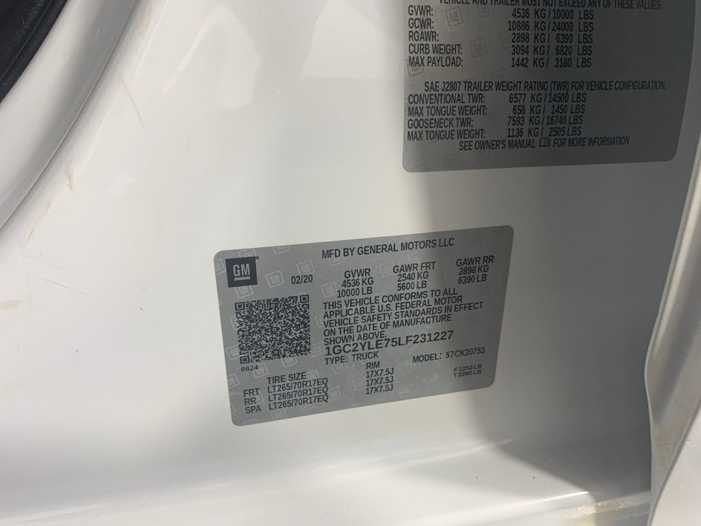 Used 2020 Chevrolet Silverado 2500 W/T w/ WT Safety Package image 12