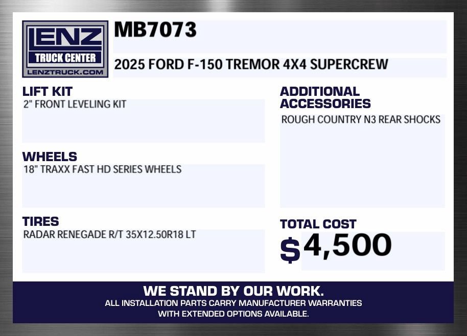 Used 2025 Ford F150 Tremor w/ Tow/Haul Package AWD/4WD image 2