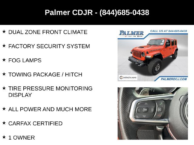 Certified 2023 Jeep Wrangler Unlimited Rubicon 392 w/ Trailer Tow Package AWD/4WD image 24