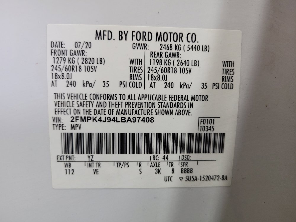Used 2020 Ford Edge SEL w/ Convenience Package AWD/4WD image 33