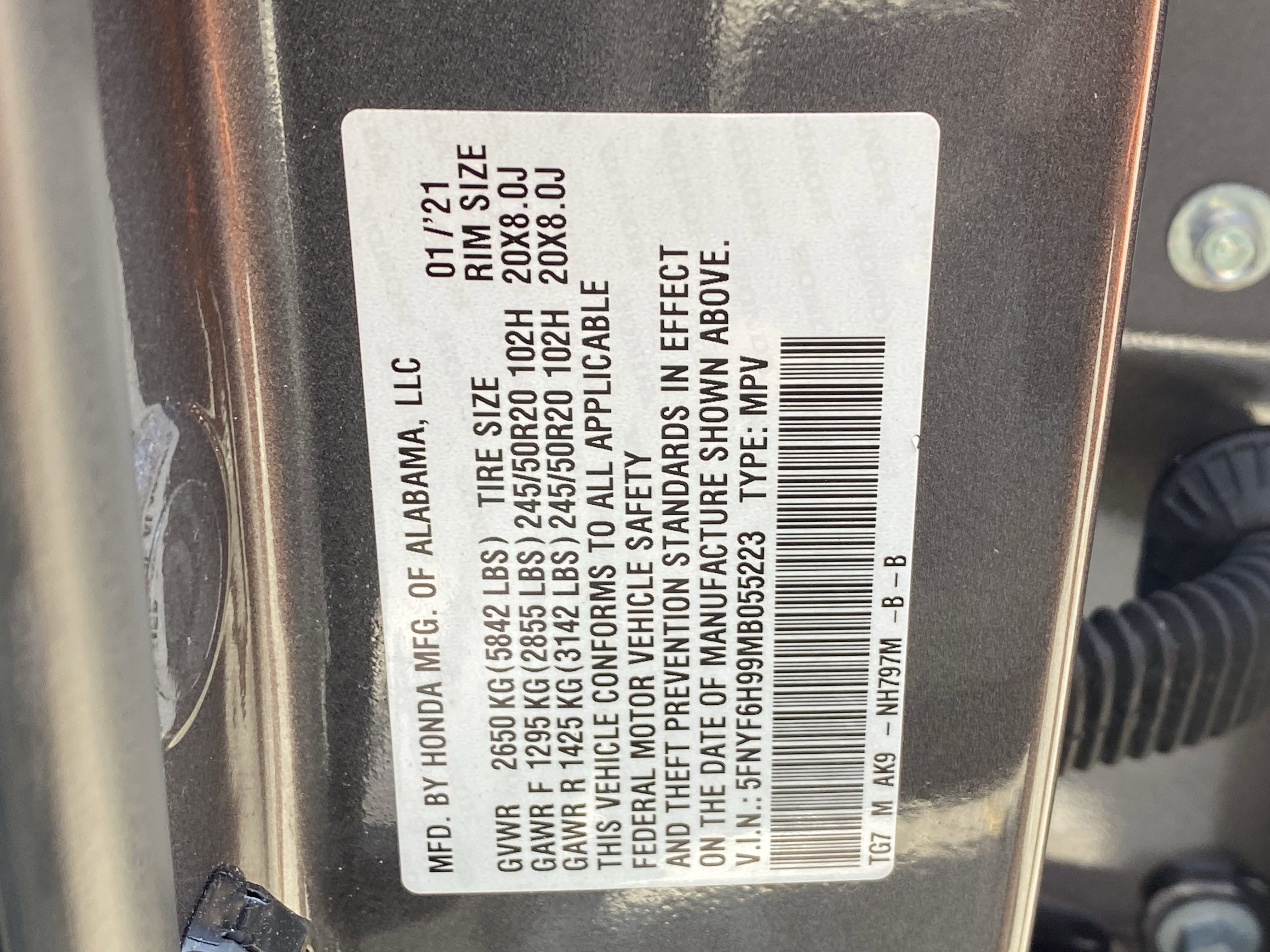 Used 2021 Honda Pilot Touring image 32