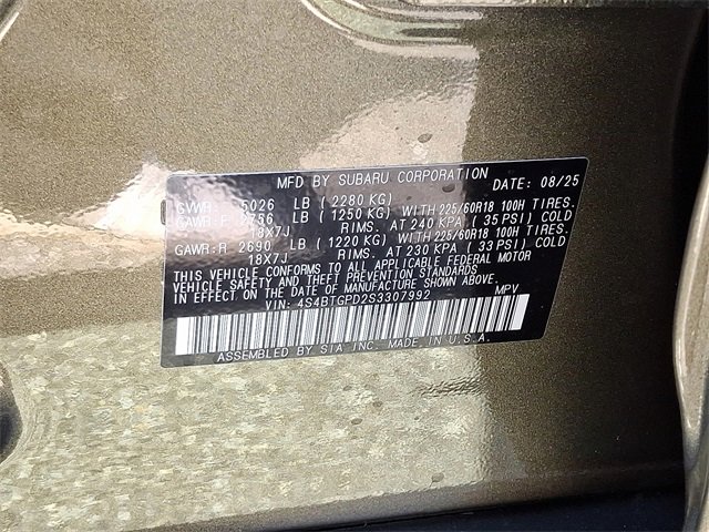 New 2025 Subaru Outback Touring XT image 17