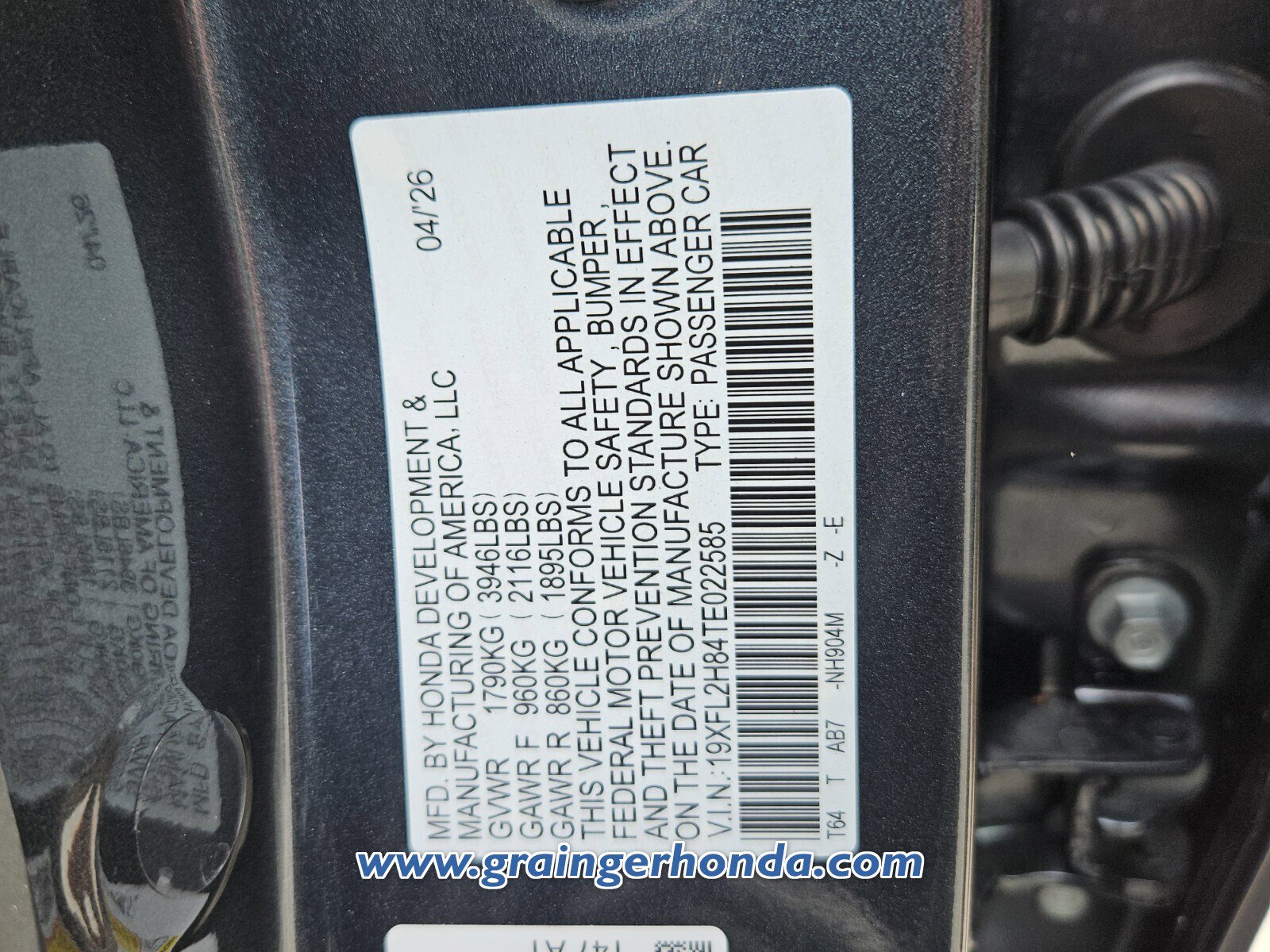 New 2026 Honda Civic Sport image 13