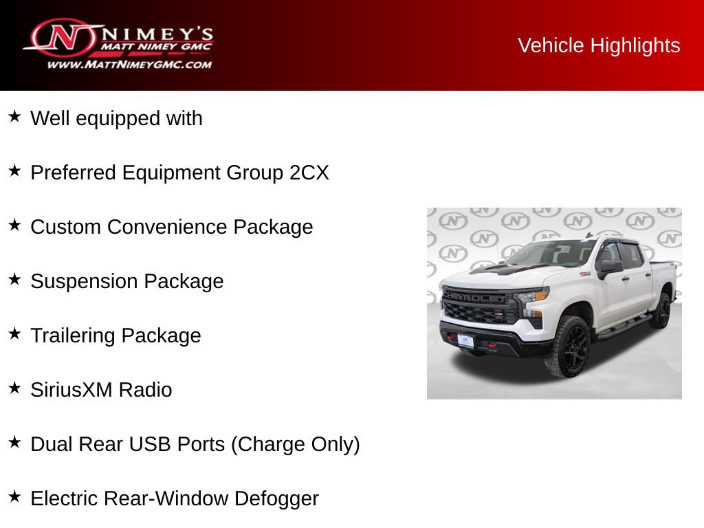 Used 2024 Chevrolet Silverado 1500 Custom Trail Boss AWD/4WD image 6