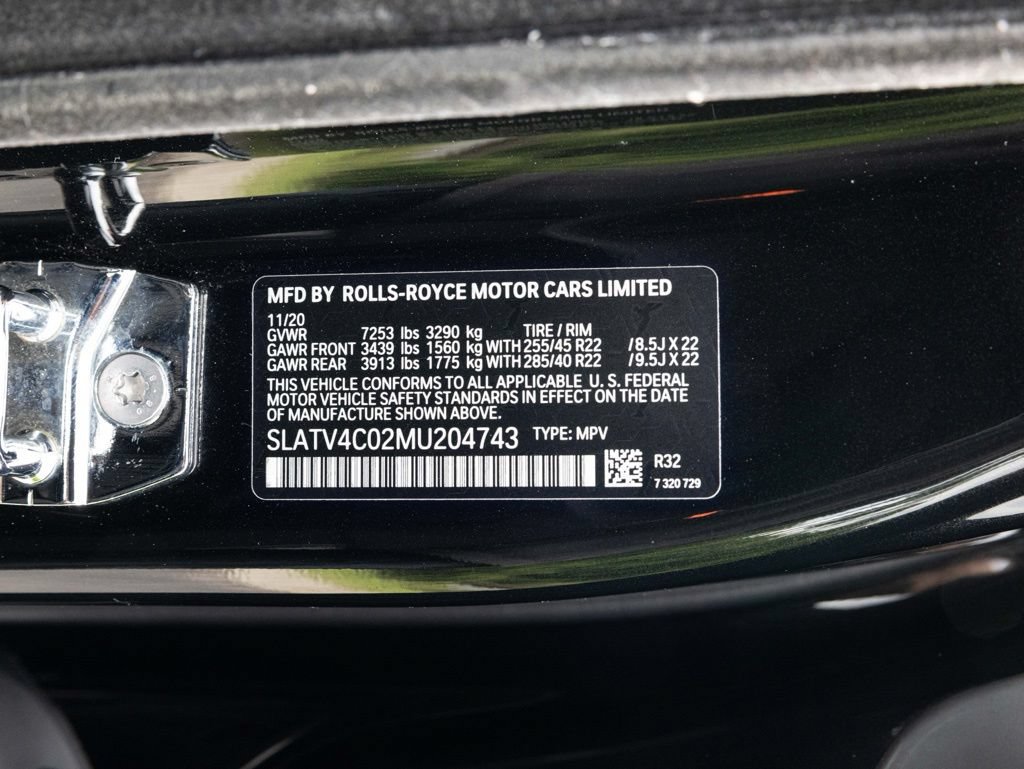 Certified 2021 Rolls-Royce Cullinan AWD/4WD image 92