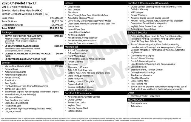 New 2026 Chevrolet Trax LT w/ Driver Confidence Package image 6