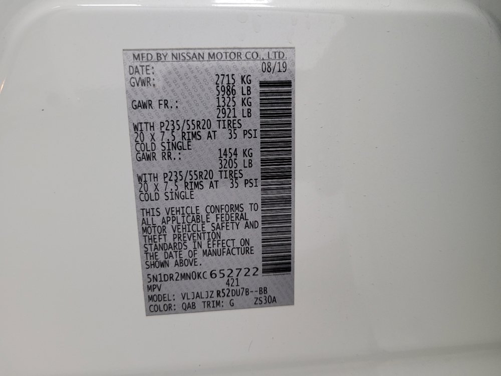 Used 2019 Nissan Pathfinder Platinum FWD image 33