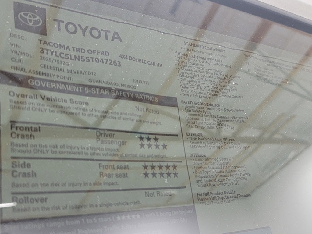 New 2025 Toyota Tacoma TRD Off-Road AWD/4WD image 17