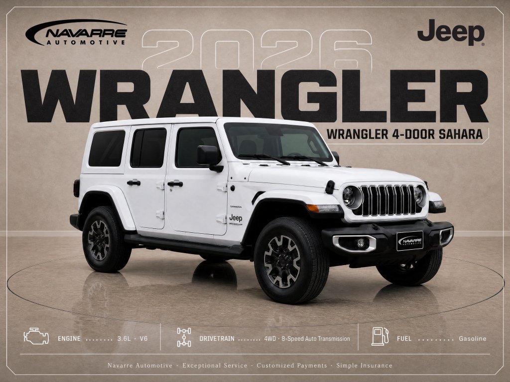 New 2026 Jeep Wrangler Unlimited Sahara AWD/4WD image 1