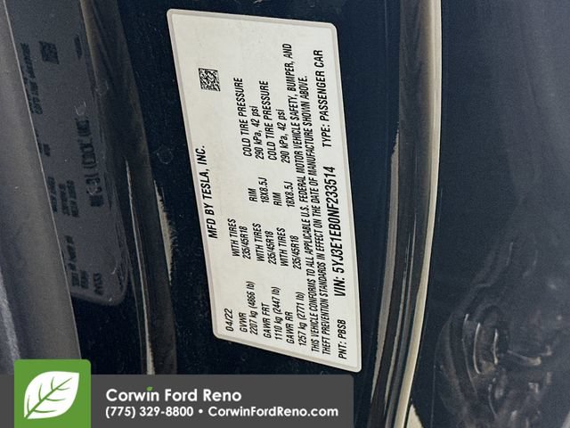 Used 2022 Tesla Model 3 Long Range AWD/4WD image 30