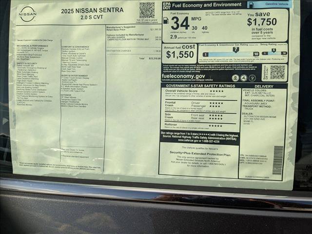 New 2025 Nissan Sentra S FWD image 16