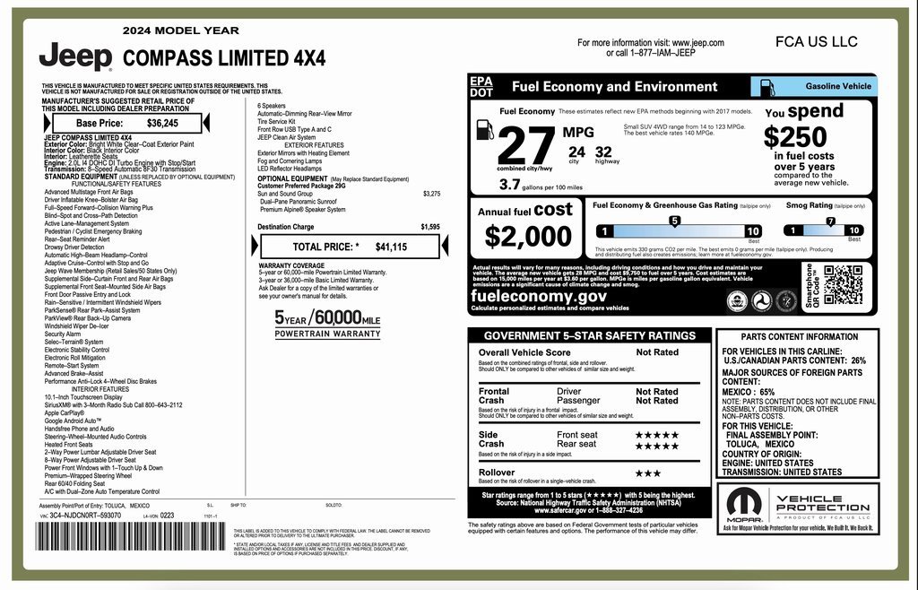 Certified 2024 Jeep Compass Limited w/ Sun and Sound Group video 2