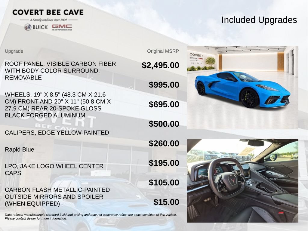 Used 2023 Chevrolet Corvette Stingray Coupe w/ 1LT RWD image 9