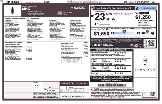 Used 2019 Lincoln MKZ Reserve w/ Reserve Plus Package image 6